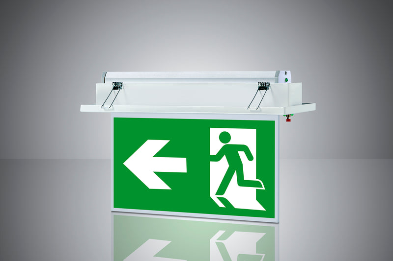BESA Tuna LED Exit Sign, English and Arabic BYAL-M08