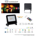 Vettam B43790 WiFi LED Flood Light 50W, RGB plus CCT, App-Controlled Outdoor Flood