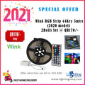 Wink RGB LED Strip 5M 44-Key, 2020 Model (2 Pieces)