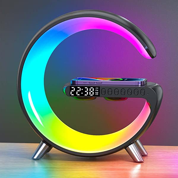 Wink G Light with Bluetooth Speaker, Rainbow Light, Wireless Charging and Clock