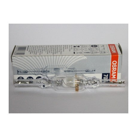 OSRAM HQI-TS 70W WDL RX7s, Double-Ended Metal Halide Lamp, Warm White