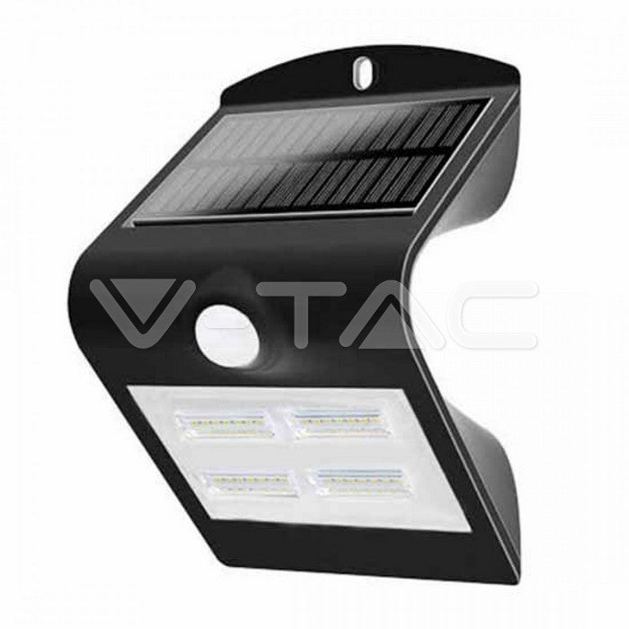 Vettam 3W LED Solar Wall Light, Dual 3000K and 4000K White, Outdoor No-Wiring Light
