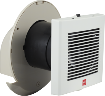 KDK 6 inch Bathroom Series Exhaust Fan with Pipe Hood 94 CFM 15EGKA