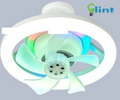 Glint Shake Head Colorful Fan Light, Three-Colour Dimming with Remote Control