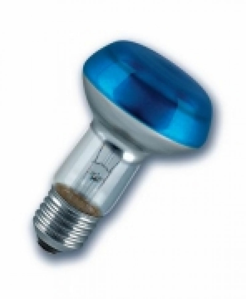 GE R63 Coloured Reflector Lamp 40W E27, Blue, Decorative Spot