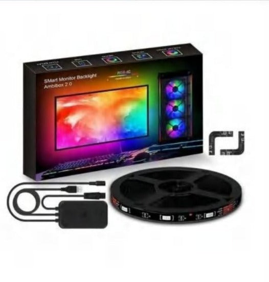 Wink Smart Monitor Backlight Strip, App-Controlled RGB Bias Lighting for Computer Monitors