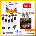 Vettam Outdoor Solar String Light 49ft, Long Weatherproof Solar Festoon Lights