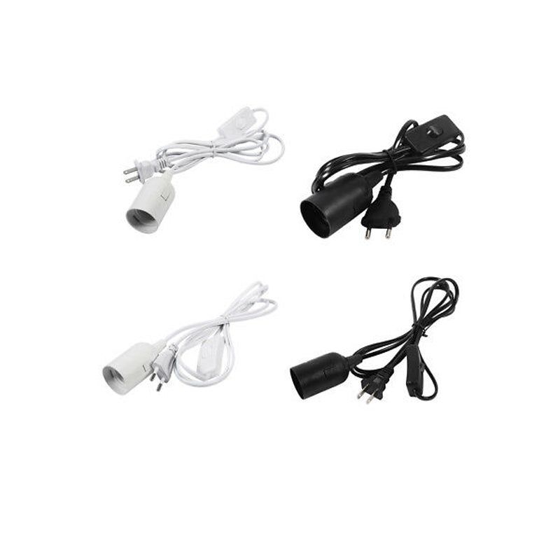 E27 Pendant Lamp Holder with Wire, Suspended Ceiling Bulb Holder