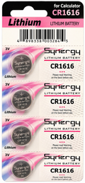 Synergy Lithium Battery CR1616 (4 Pack)