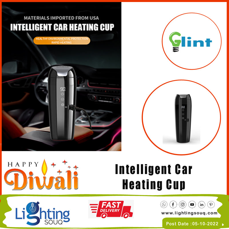 Wink Intelligent Car Heating Cup (2 Pack), 12V Heated Travel Mug