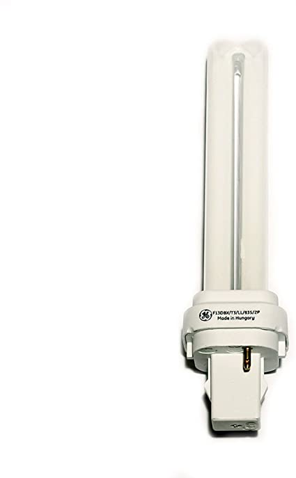 GE PL Lamp 13W G24d-1, 3500K white, 2-pin Compact Fluorescent