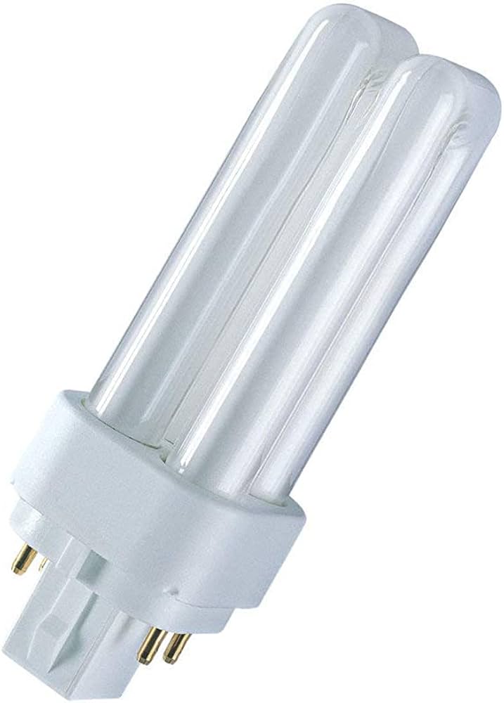 OSRAM DULUX D/E 18W 830 CFL, 3000K Warm White, G24q-2 4-Pin Plug-In