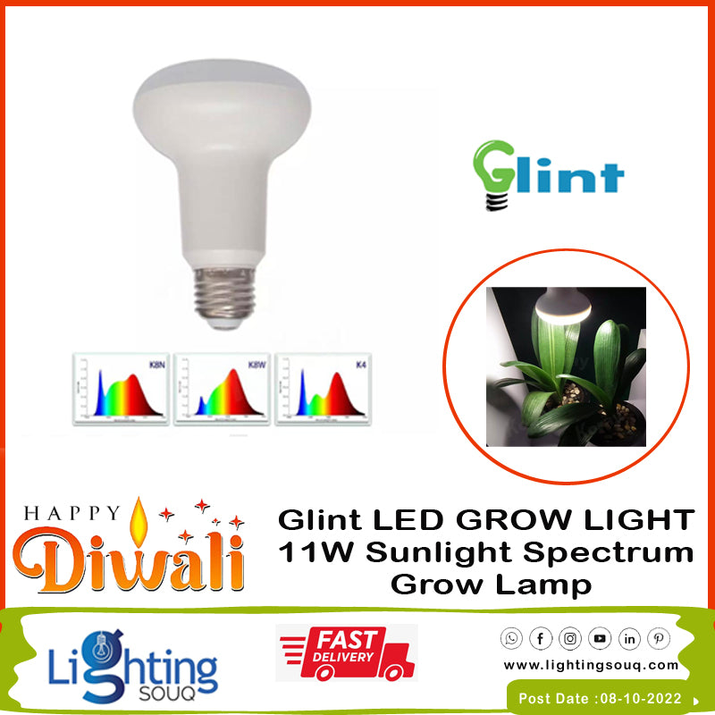 Glint 11W LED Grow Light Sunlight Spectrum