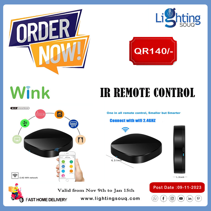 Wink WiFi Smart IR Remote Control (2 Pack), Universal Smart Home Hub