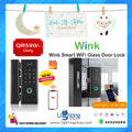 Wink Smart WiFi Glass Door Lock, Fingerprint and App Smart Lock