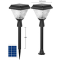 Vettam Solar Garden Light, 4.8W, Spike or Stand Mount, 160x497mm Bollard