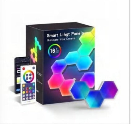 Wink WiFi Smart Quantum Panels Light, Tuya App RGB Modular Wall Panels