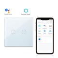 Wink 2 Gang WiFi Touch Wall Switch, App and Voice Controlled Glass Switch