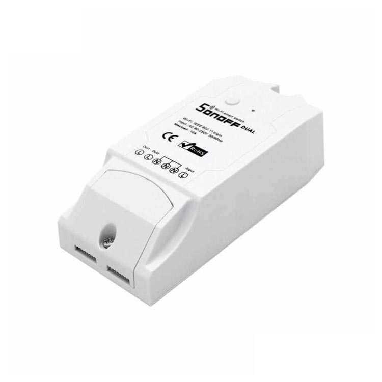 Sonoff Dual 2 Channel WiFi Smart Switch, App Control of Two Circuits