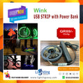 Wink USB LED Strip with Power Bank, Portable Cordless Accent Lighting