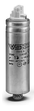 VS 12uF Capacitor 250V Type B, Metal Aluminium Casing Run Capacitor