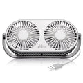 Glint ST-1 Dual-Headed Mini Fan, Portable Rechargeable Neck and Desk Fan