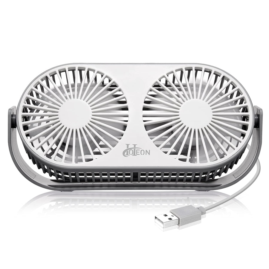 Glint ST-1 Dual-Headed Mini Fan, Portable Rechargeable Neck and Desk Fan