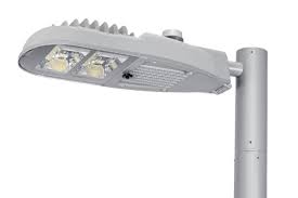 GE Evolve LED ERS2 Roadway Luminaire, Scalable, 7-Pin ANSI Receptacle, 120-277V, Grey