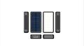 Vettam Solar Lighting Charging Bank, Portable Solar Power Bank with LED Lights