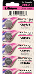 Synergy Lithium Battery CR1616 (5 Pack)