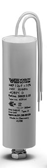VS 12uF Capacitor 250V, Plastic Casing Run Capacitor