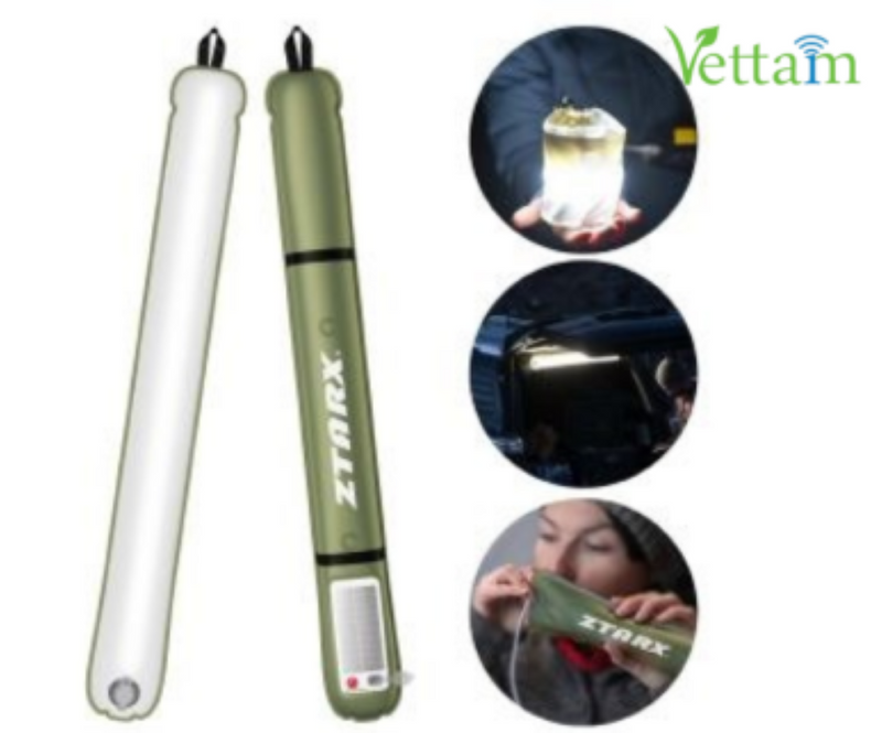 Vettam USB In-Line Inflatable LED Tube B86, Rechargeable Portable Light