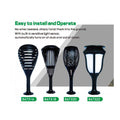 Vettam B67322 Solar Flame Torch Light, 96 LEDs, Flickering Flame Effect, Waterproof