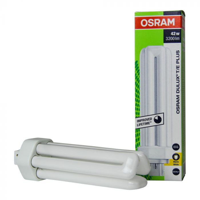 OSRAM DULUX T/E 42W 830 GX24Q-4, Compact Fluorescent, 3000K Warm White, 3200lm, 4-Pin