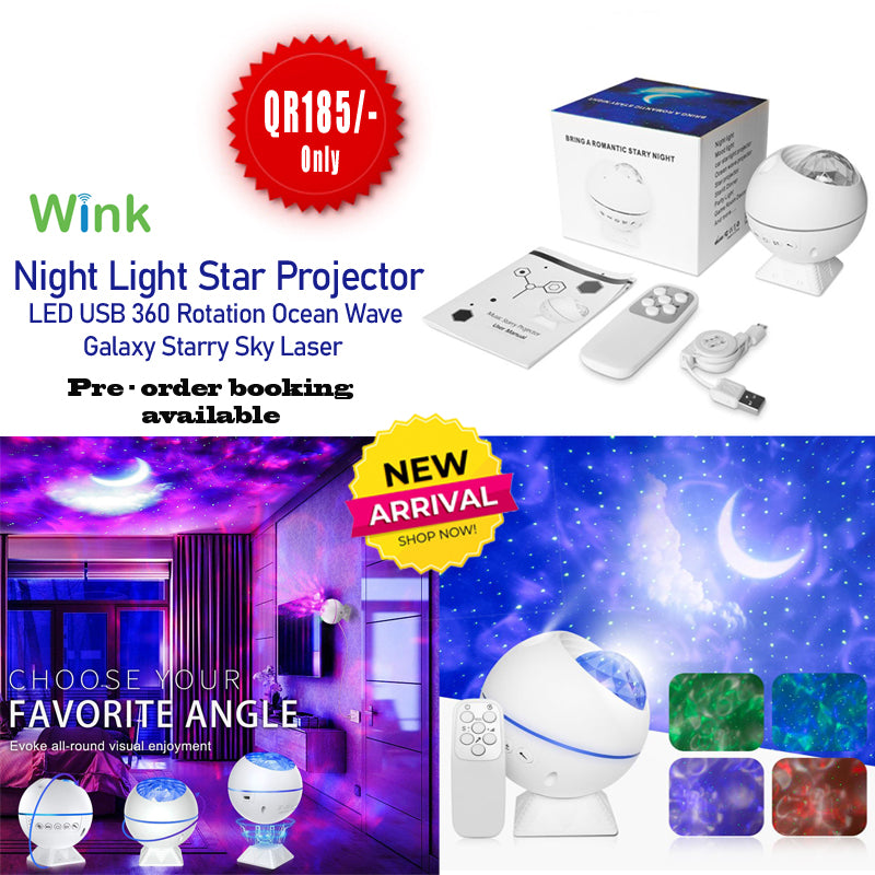 Wink Night Light Star Projector
