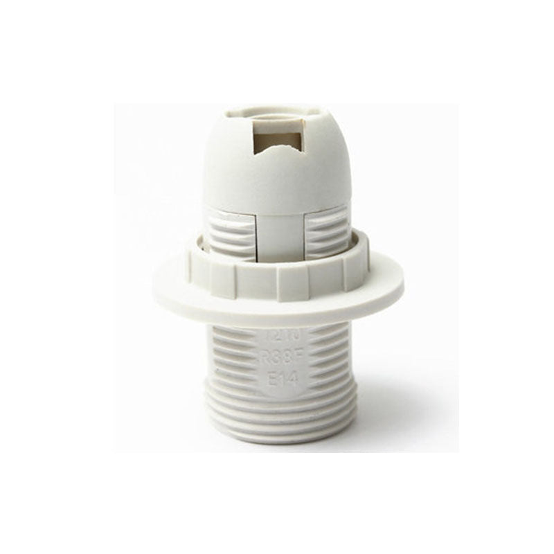 E14 Plastic Lamp Holder Socket, Screw Bulb Socket