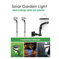 Vettam B67326 LED Solar Garden Light 2W, Polysilicon Panel, Outdoor Landscape Light