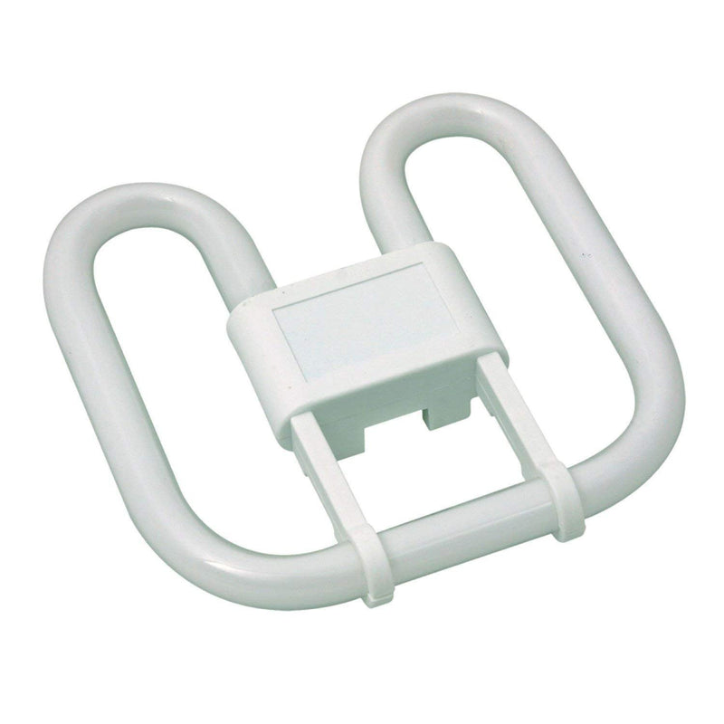 GE 2D Lamp 16W 835 GR10q, 3500K White, 4-Pin, Square 2D Compact Fluorescent
