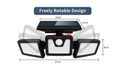 70-LED Solar Motion Sensor Light