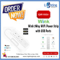 Wink WiFi Smart Power Strip 3-Way with 2 USB, App and Voice Control
