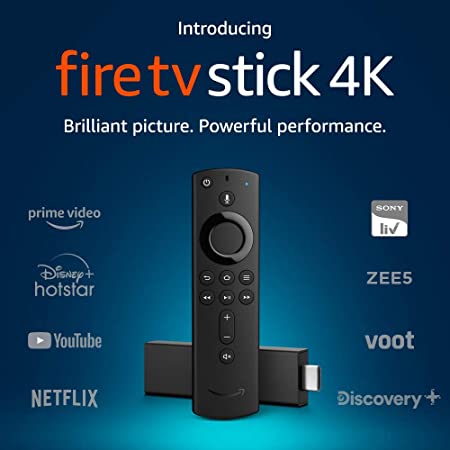 Amazon Fire TV Stick 4K with HDR, Alexa Voice Remote Streaming Player