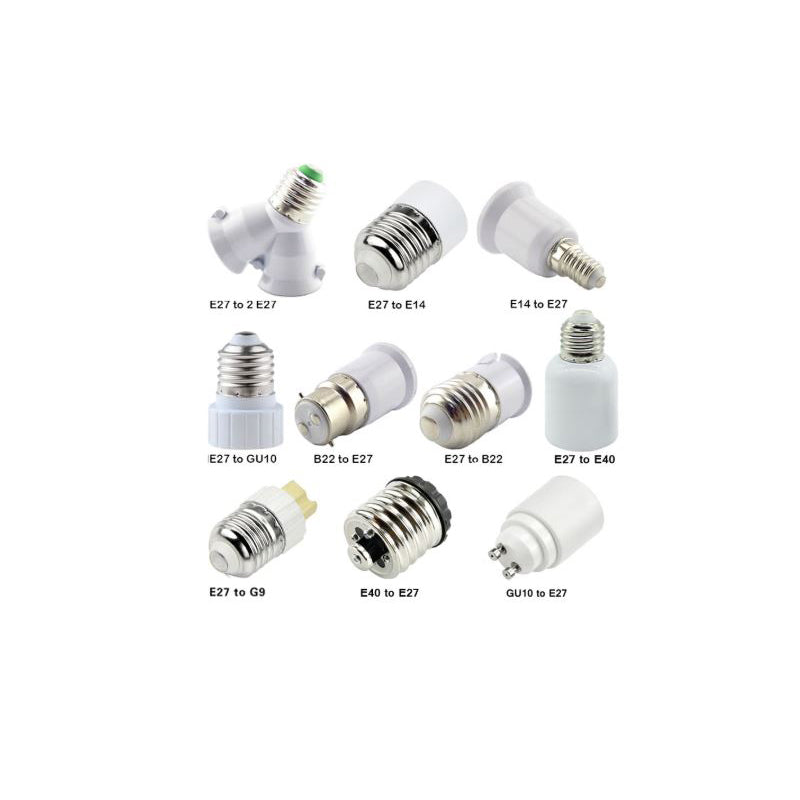 Bulb Base Adapter Set, GU10 E27 E14 B22 Screw Socket Converters