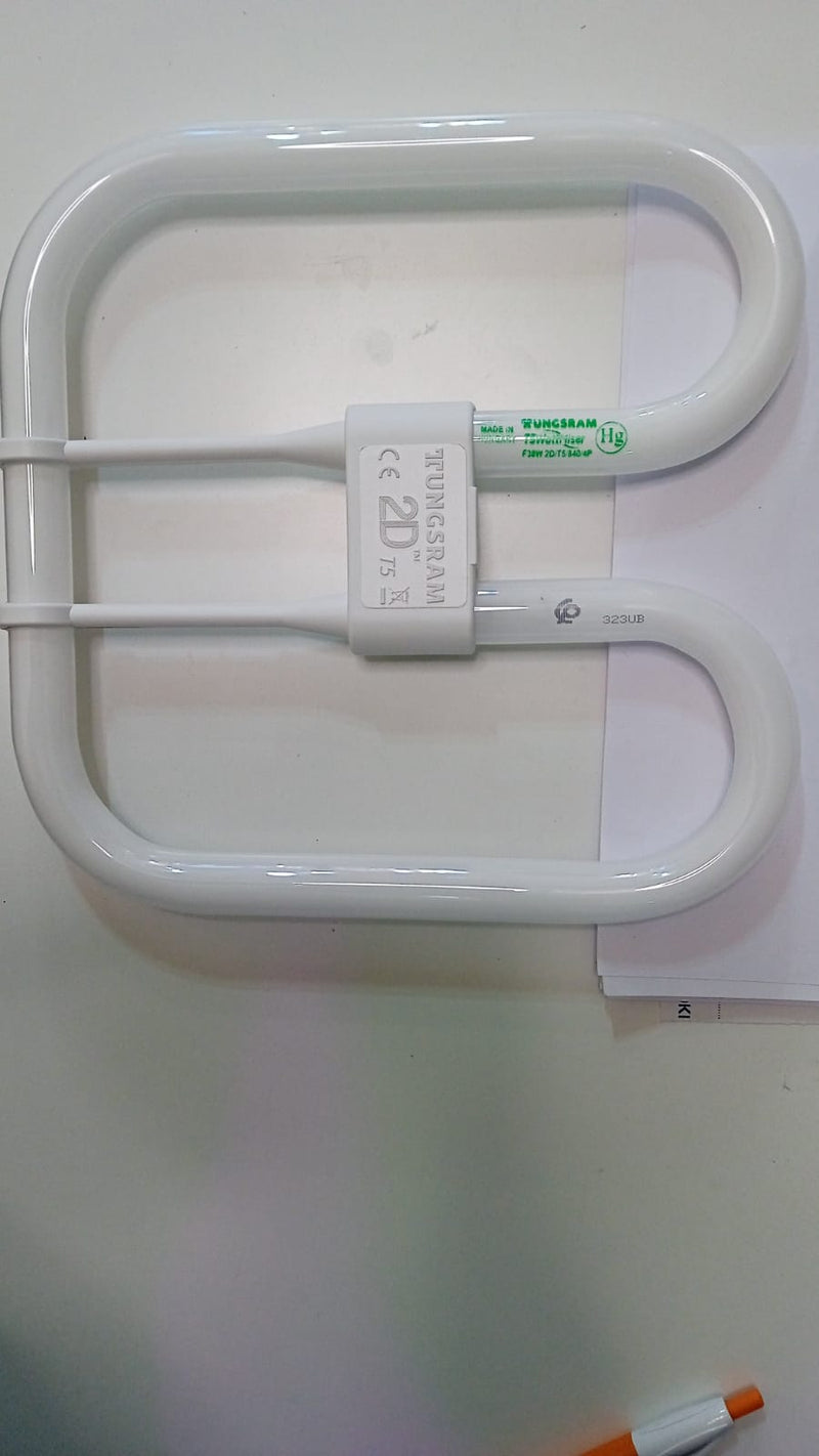 Tungsram F38W 2D Lamp 840 GR10q, 4000K Cool White, 4-Pin, Square 2D Compact Fluorescent