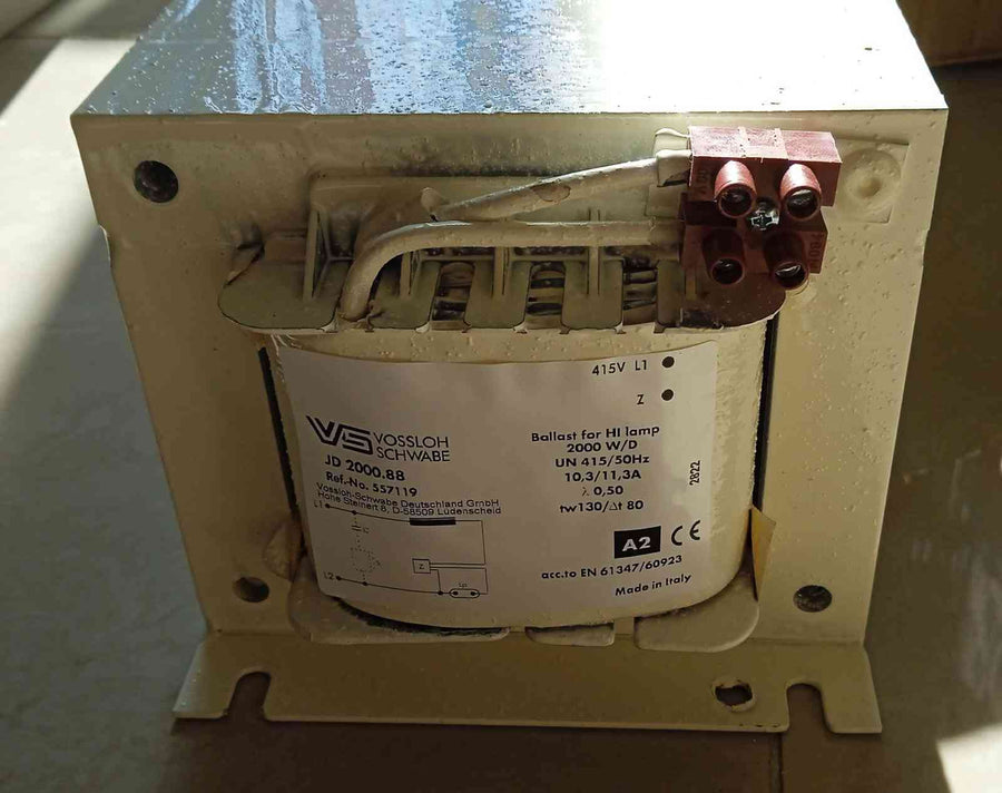 VS JD2000.88 415V 2000W Magnetic Ballast for HID Lamps