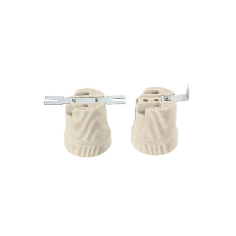 Vintage Ceramic Edison E27 Lamp Holder, Screw Socket for Decorative Filament Bulbs