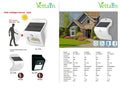 Vettam Solar Intelligent Sensor Light, 10ft 120-Degree Motion Detection, No Wiring