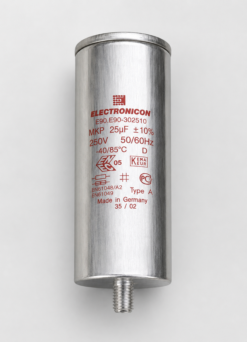 Electronicon 25uF Capacitor, Lighting and Motor Run Capacitor