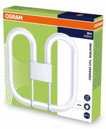 OSRAM 2D Lamp 28W 835 GR8, 3500K White, 2-Pin, Square 2D Compact Fluorescent