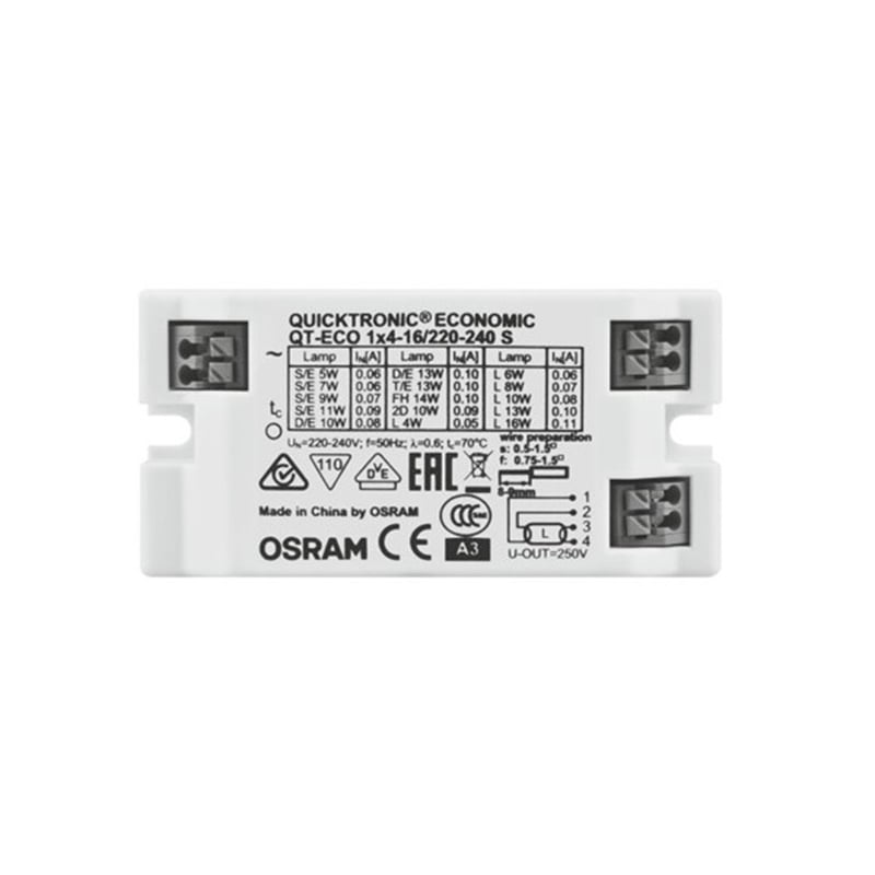 Osram QT-ECO 1x4-16W 220-240V Electronic Ballast