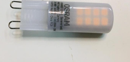OSRAM LED G9 Capsule 2.6W 827, 2700K Warm White, Frosted, 240V, Non-Dimmable
